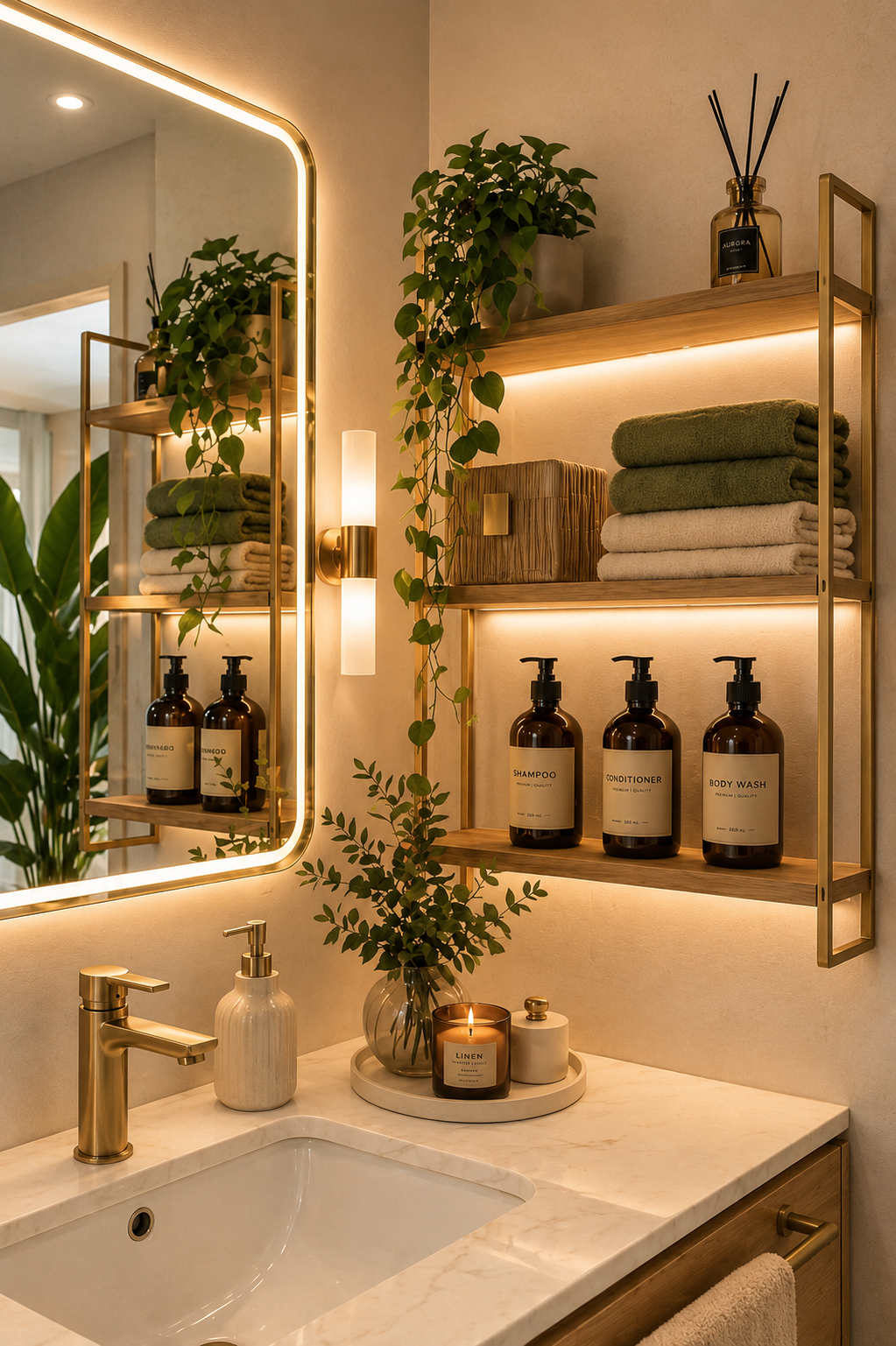 5 Small Bathroom Ideas to Create a Cozy Bohemian Minimalist Sanctuary