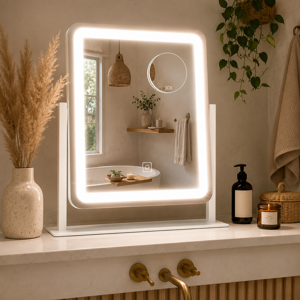 led blacklit miror